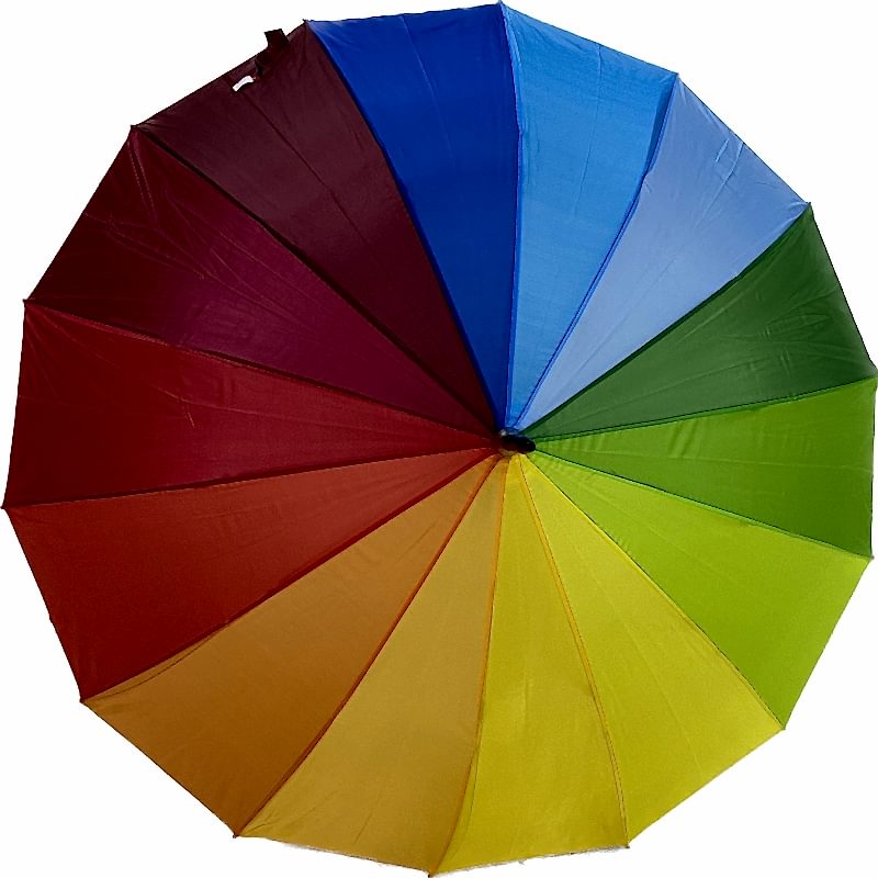 ŞEMSİYE 16 TELLİ GÖKKUŞAĞI BASTONLU