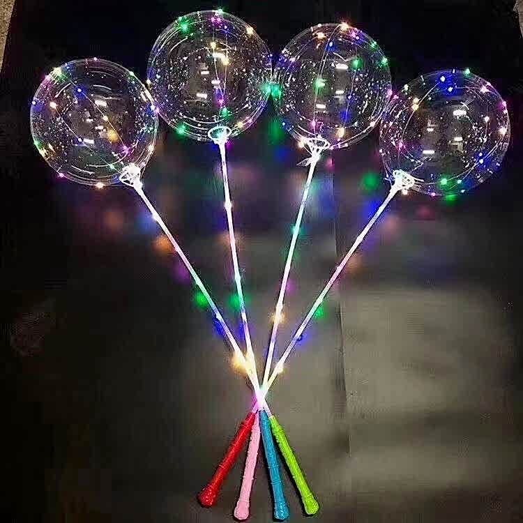 IŞIKLI ŞEFFAF ÇUBUKLU LED BALON